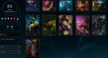 80 Skins, 1 Ultimate, 2 Míticas, 5 Lendárias! Lol Esmeralda