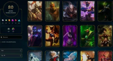 80 Skins, 1 Ultimate, 2 Míticas, 5 Lendárias! Lol Esmeralda