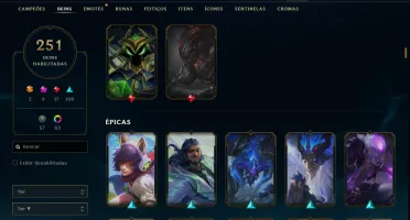 Conta Lol 251 Skins - Unranked