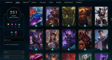 Conta Lol 251 Skins - Unranked