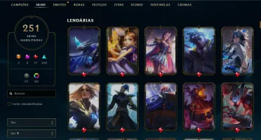 Conta Lol 251 Skins - Unranked