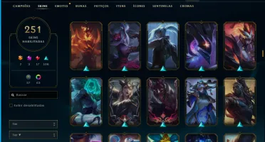 Conta Lol 251 Skins - Unranked