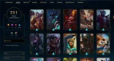 Conta Lol 251 Skins - Unranked