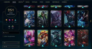 Conta Lol 251 Skins - Unranked