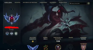 CONTA SMURF LOL DIAMANTE 4 MMR DIAMANTE 2