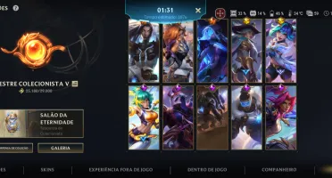 Wild rift com todos os personagens e algumas skins