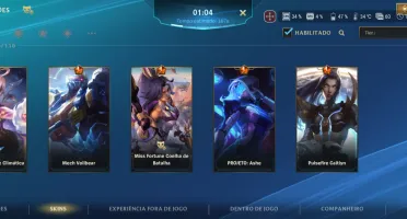 Wild rift com todos os personagens e algumas skins