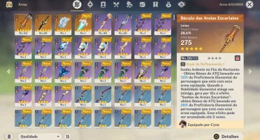AR28 - Cyno + Baculo das Areias + 3 armas T5