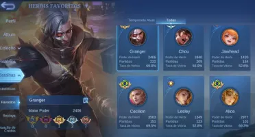 Mobile Legends: Bang Bang ( Emblemas quase full )