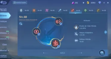 Mobile Legends: Bang Bang ( Emblemas quase full )