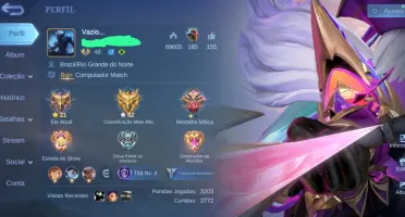 Mobile Legends: Bang Bang ( Emblemas quase full )