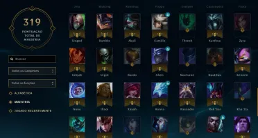 Conta Borda de Platina 28 skins e muitos champs.