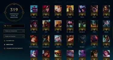 Conta Borda de Platina 28 skins e muitos champs.