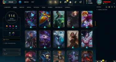 Conta LOL LVL 324 | 161 Campeões| 114 Skins |UNRANKED| 2013