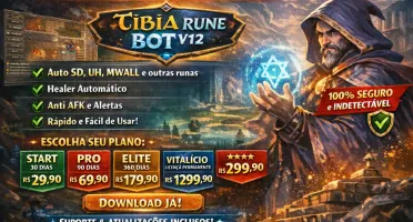 TIBIA RUNE BOT - Runas automáticas + Notificações Telegram