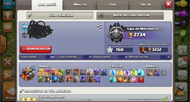 Conta clash of Clans Cv10 barato