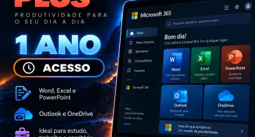 Microsoft Office 365 Plus | 1 Ano | 30 Dias Garantia