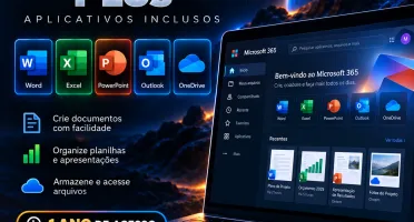 Microsoft Office 365 Plus | 1 Ano | 30 Dias Garantia