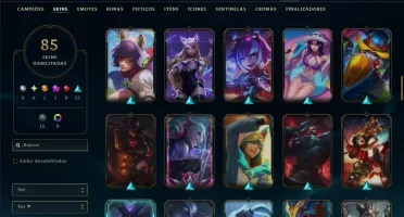 Unranked com 100 Champs e 85 Skins ( ADC / JG )