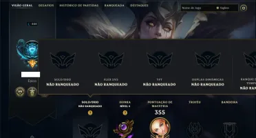 Unranked com 100 Champs e 85 Skins ( ADC / JG )