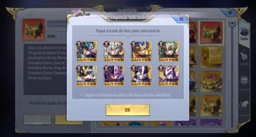 SAINT SEIYA AWAKENING - COM GEMAS AVANÇADAS E LIVROS