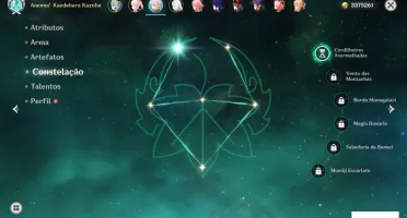 Conta com kazuha c1,Hutao, ganyu, shenhe entre outros