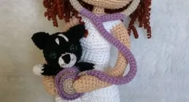 Amigurumi Profissões - Veterinária