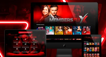 Área de membros no estilo “Netflix”