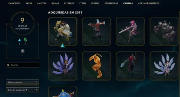 Conta de League Of Legends Gold 1 com borda de DIAMANTE