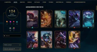 Conta de League Of Legends Gold 1 com borda de DIAMANTE
