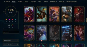 Conta de League Of Legends Gold 1 com borda de DIAMANTE