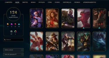 Conta de League Of Legends Gold 1 com borda de DIAMANTE