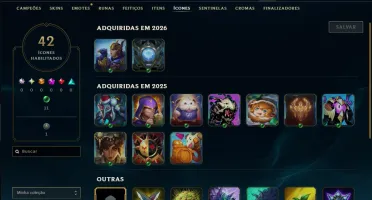 Ouro 4 com 35 Champs e 2 Skins