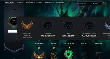 Ouro 4 com 35 Champs e 2 Skins