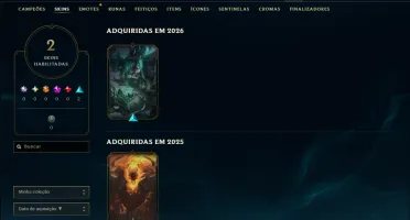 Ouro 4 com 35 Champs e 2 Skins