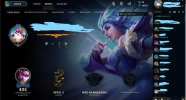 Vendo conta league os legends, +200 skins