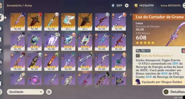 Vendo conta AR 59 | Dia 1 |18 personagens 5* e 5 armas 5*