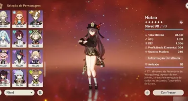 Vendo conta AR 59 | Dia 1 |18 personagens 5* e 5 armas 5*