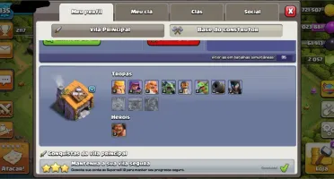 Cv11 praticamente full, faltando apenas heróis e muros