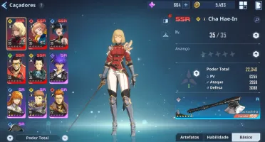 Solo Leveling Arise Global conta SSR Cha Hae In