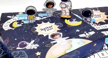 Tabuleiro Astronauta em MDF com Caixa MDF