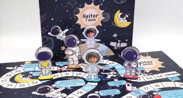 Tabuleiro Astronauta em MDF com Caixa MDF