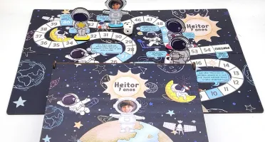 Tabuleiro Astronauta em MDF com Caixa MDF