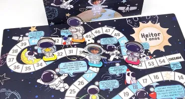 Tabuleiro Astronauta em MDF com Caixa MDF