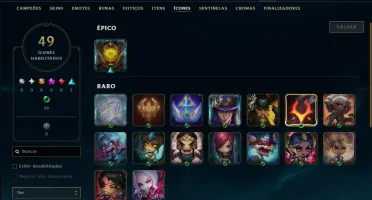 Unranked com 25 Champs e 41 Skins