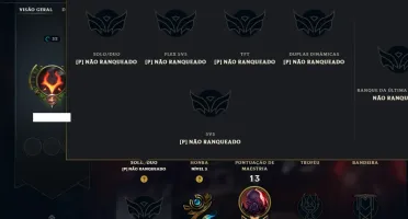 Unranked com 25 Champs e 41 Skins