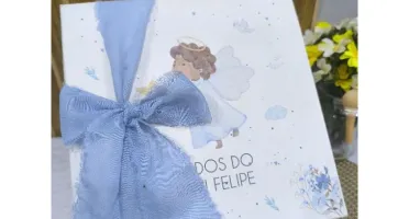 Kit Caixa e Canecas Personalizadas para Batizado