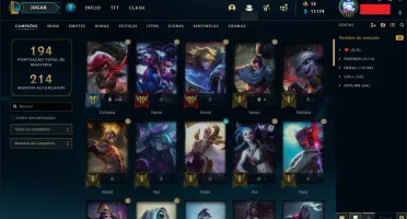 CONTA MAIN KATARINA COM SKINS PRESTÍGIO E ULTIMATE