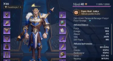 Tarisland |Paladino| Level 40 | Set Todo Roxo | LATAM 1