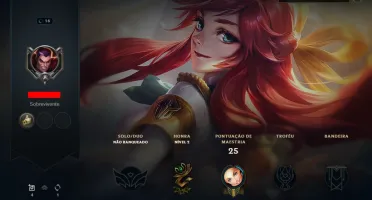 Conta com skin prestígio e borda rara exclusiva da Lux